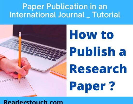 how to publish research paper
